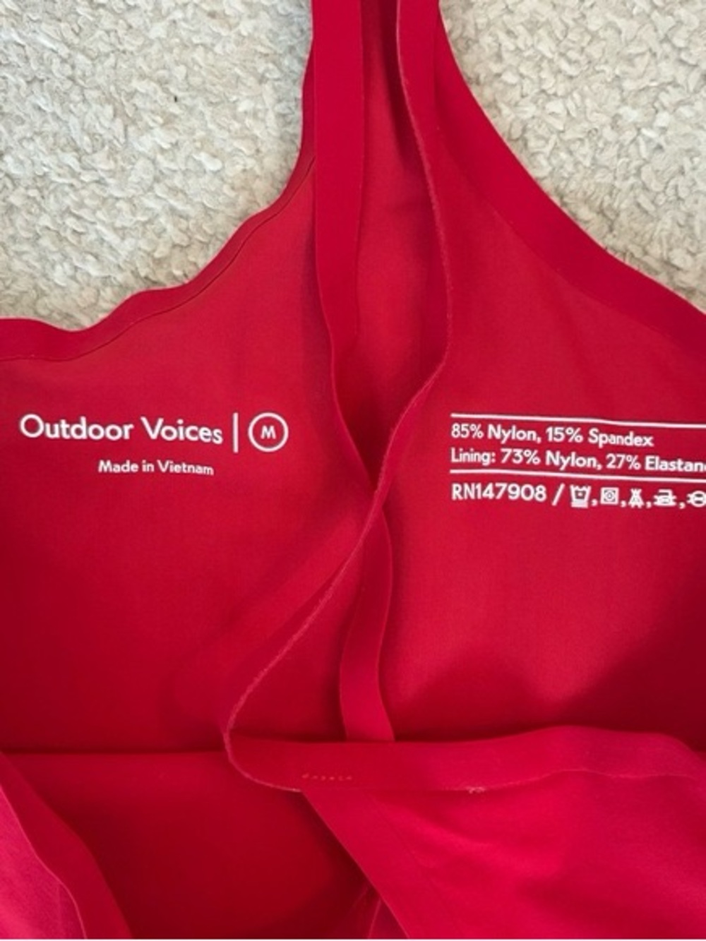 Outdoor Voices Exercise Dress in Red - Picture 10 of 10